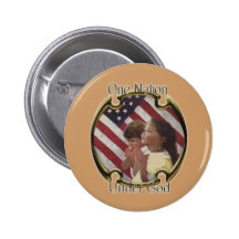 Eine Nation unter Gott-Knopf Anstecknadelbuttons