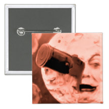 Eine Reise zum Mond (Sepia-Rose) Anstecknadel