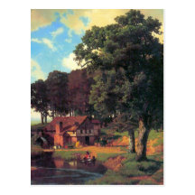 Eine rustikale Mühle durch Bierstadt Postkarten