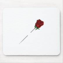 EINE SINGLE-HÜBSCHE STOCKpin-ROSE Mousepads