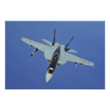 Eine Superhornisse US-Marine-F/A-18F im Flug Kunstfotos