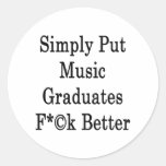 Einfach gesagt bumsen Musik-Absolvent besser Sticker