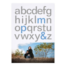 Einfache Buchstabe-12x18 Save the Date Mitteilunge Individuelle Ankündigskarten