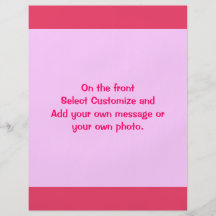 Einfache rosa Grenze Custom Flyer