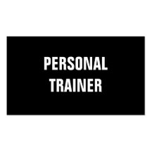 Einfache u. einfache persönliche Trainer-Visitenka