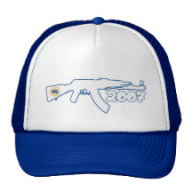 Einfaches Blau AK47 2007 Kappen
