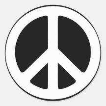 Einfaches Friedenszeichen Sticker