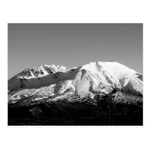 Einfarbige Postkarte des Mount Saint Helens im Feb