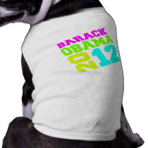 EINFLUSS-NEON OBAMA 2012 HUND SHIRTS
