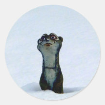 Einfrierender Weasel Sticker