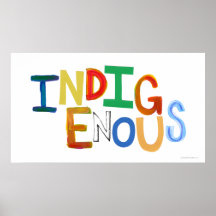 Eingeborener Ureinwohner bunter Kunst des Kultursp Plakate