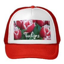 Eingesäumte rote Tulpen Kultkappe