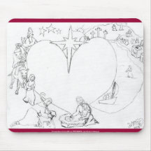 Eingewickelt in den Armen seiner Liebe Mousepad