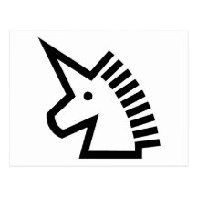 Einhorn Postkarte