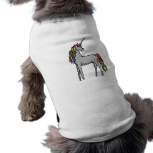 Einhorn-Regenbogen Haustierhemd