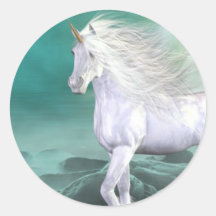 Einhorn-weißer Schönheits-Aufkleber