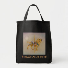 Einkaufstüten - Karussell-Löwe QUADRAT Tasche