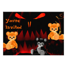 Einladung Halloweens Bearz #4