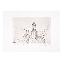 Einladung Karte Zeichnung Hannover Bleistift