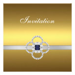 Einladungs-Anlass-Goldsilber-Juwel