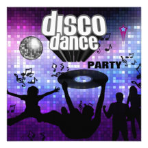Einladungs-Disco-Tanz-Party Retro