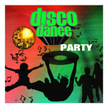 Einladungs-Disco-Tanz-Party Retro