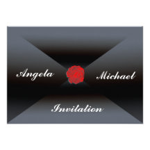 Einladungs-elegante und nette Hochzeits-Einladung