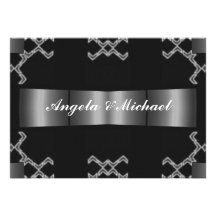 Einladungs-elegante und nette Hochzeits-Einladung