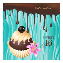 Einladungs-Schokoladen-Kuchen-Blau des Bonbon-16