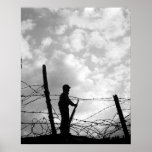 Einsamer Soldat Plakat