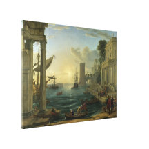 Einschiffung der Königin von Sheba - des Claude Lo Galerie Gefaltete Leinwand