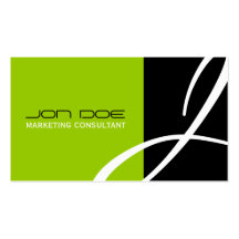 Einzigartige Monogramm-Visitenkarten