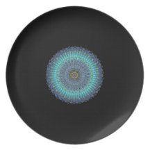 Einzigartiges Mandala-Essgeschirr Party Teller
