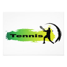 Einzigartiges Tennis (Mann) Personalisierte Ankündigung