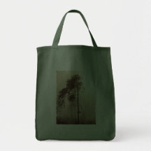 Einzige Baum-Reihe Tragetasche