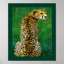 Einziger Gepard Plakate