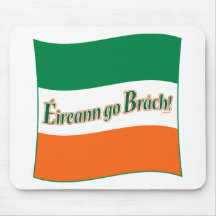 Eireann gehen Brach! Flagge Mousepads