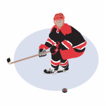 Eis-Hockeyspieler bereit zu schlagen Photo Figuren