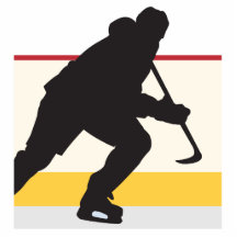 Eis-Hockeyspieler in Bewegung Foto Ausschnitte