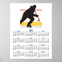 Eis-Hockeyspieler in Bewegung Plakatdrucke