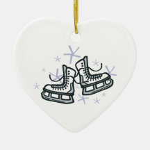Eis-Skate und -schneeflocken grafisch Ornamente