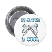 Eis-Skaten ist cool Anstecknadelbutton