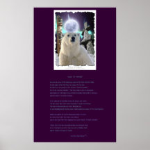 EISBÄR-GEBET Kunst-u. Prosa-Plakat