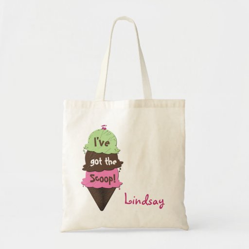 Eiscreme-Kegel-personalisierte Mädchen-Taschen