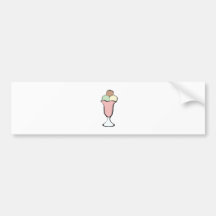 Eiscreme-Sonntags-Karikatur-Farbe Autosticker