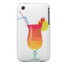 Eisiger tropischer Rum-Durchschlag iPhone 3 Cover