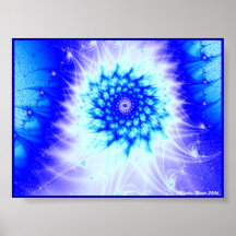 Eisiges Blau Plakat