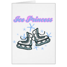 Eisprinz-Schneeflocke- und Eis-Skateentwurf Grußkarten