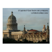 EL Capitolio u. Gran Teatro, Havana, Kuba Postkarten