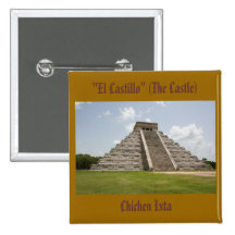 "EL Castillo" (das Schloss) bei Chichen Itza Anstecknadel